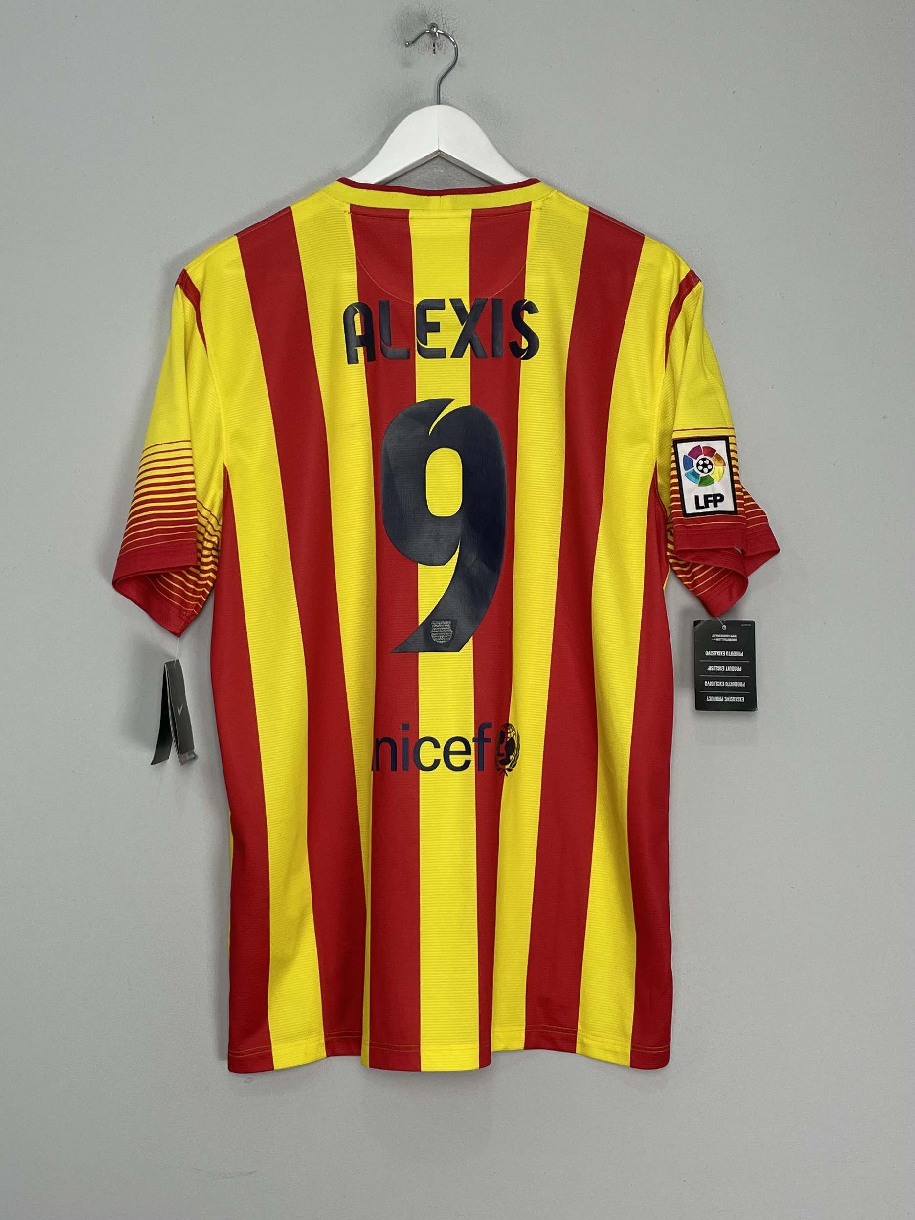 2013/15 BARCELONA ALEXIS #9 *BNWT* AWAY SHIRT (L) NIKE