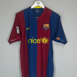 2006/07 BARCELONA RONALDINHO #10 HOME SHIRT (M) NIKE