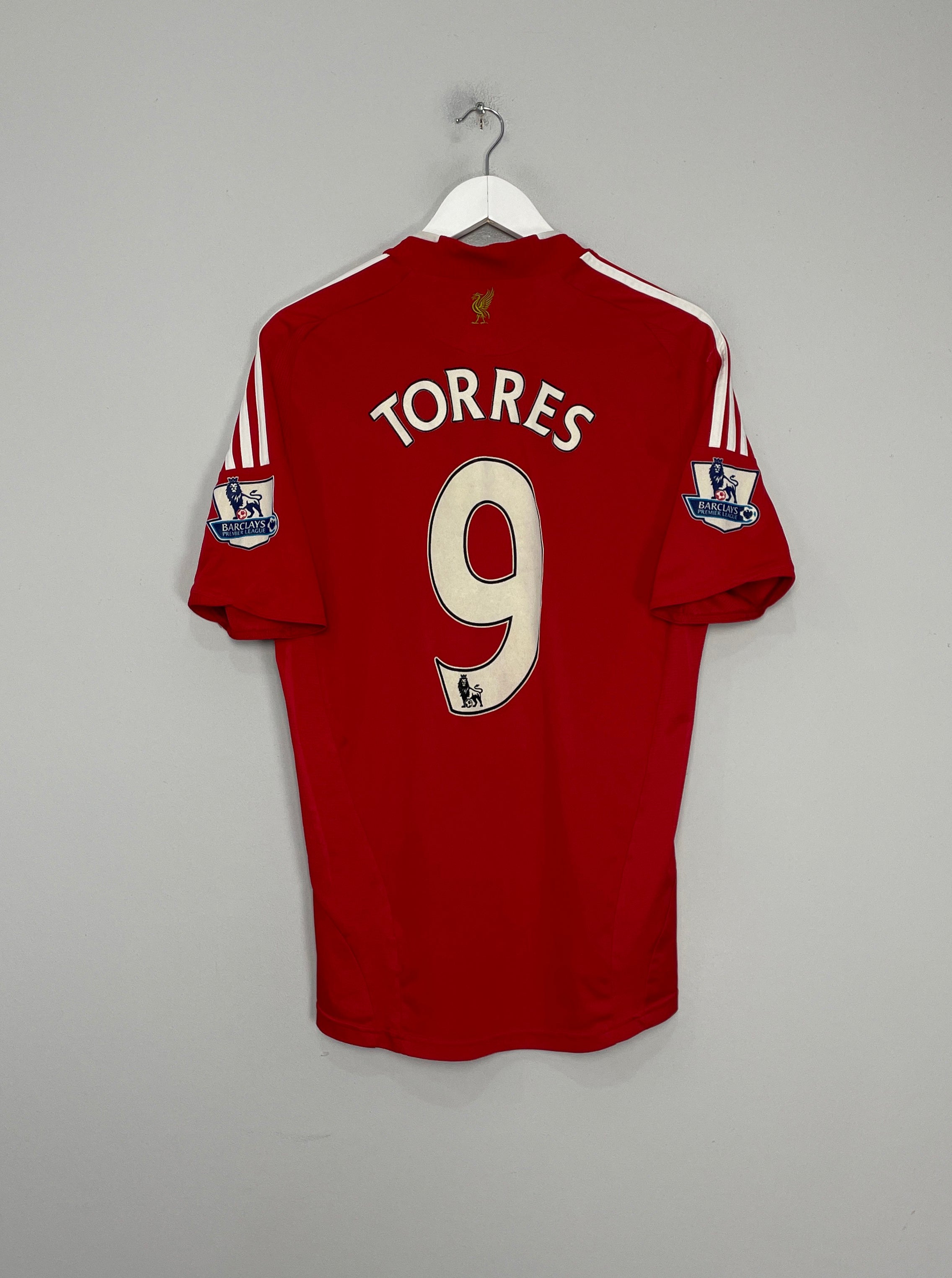 2008/10 LIVERPOOL TORRES #9 HOME SHIRT (M) ADIDAS