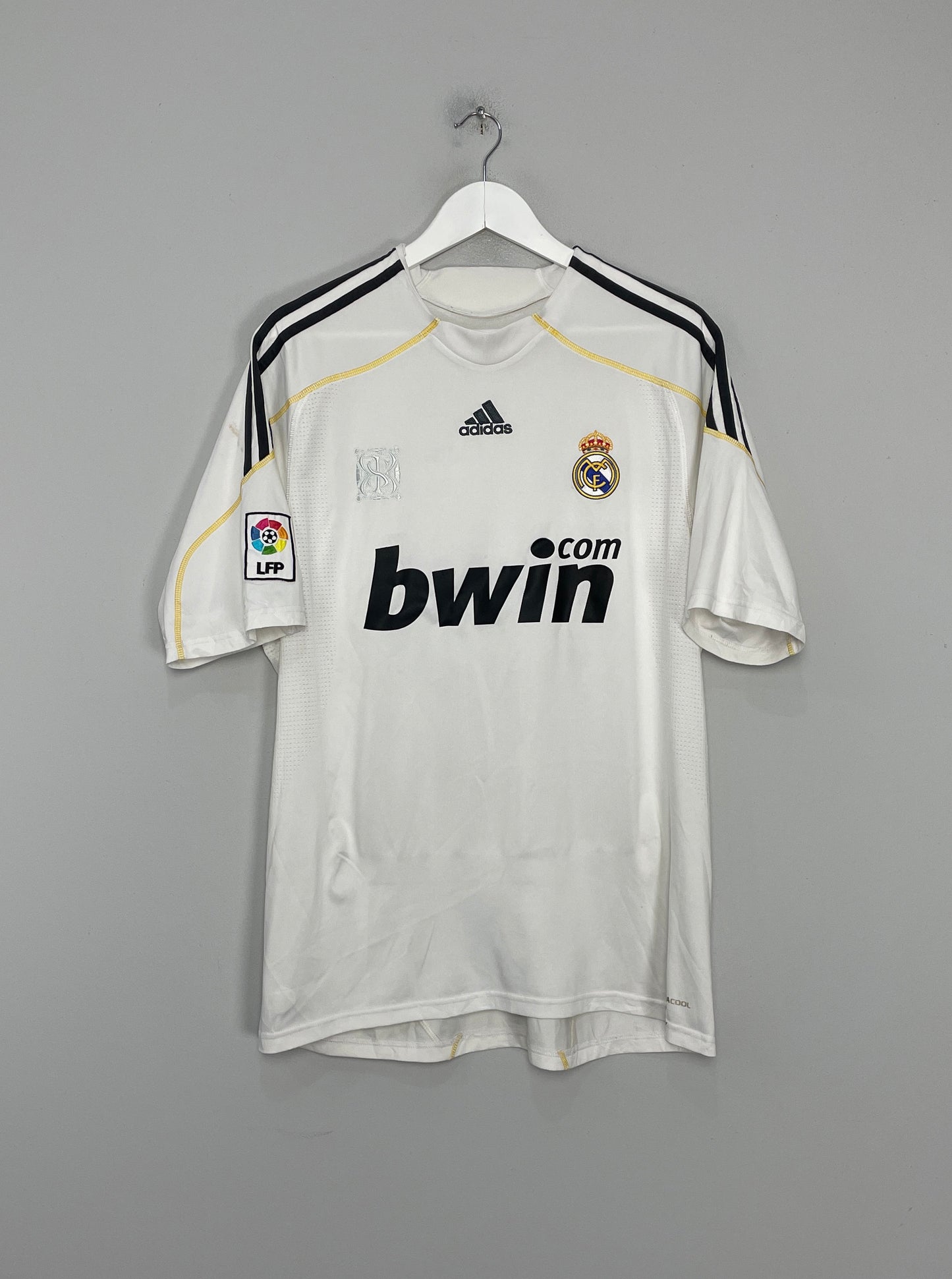 2009/10 REAL MADRID RONALDO #9 HOME SHIRT (L) ADIDAS