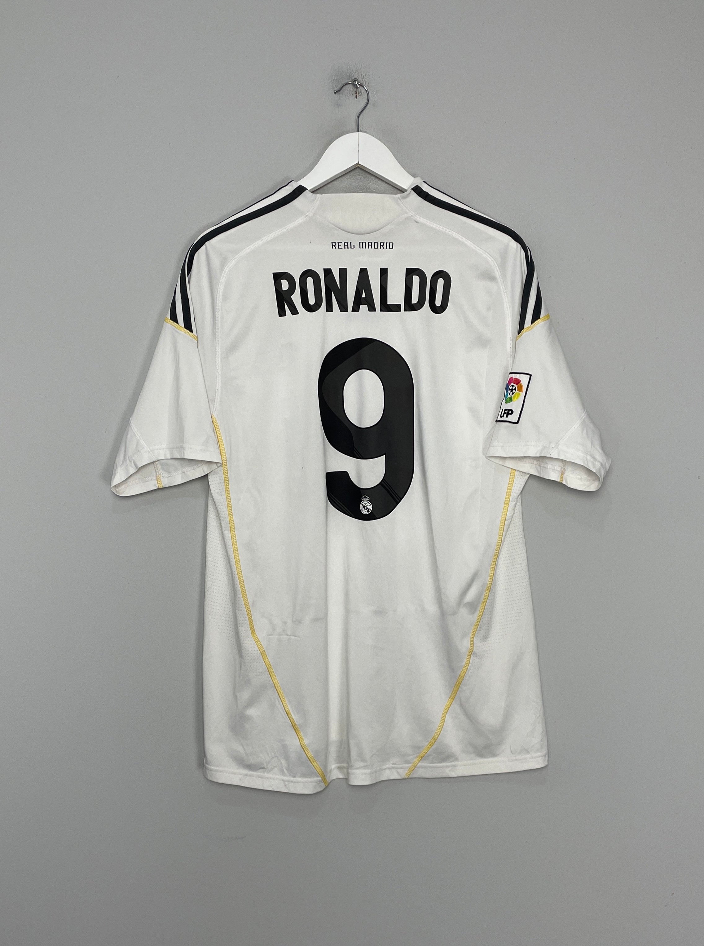 2009/10 REAL MADRID RONALDO #9 HOME SHIRT (L) ADIDAS