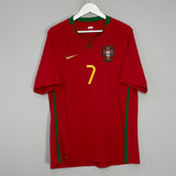 2008/10 PORTUGAL RONALDO #7 HOME SHIRT (L) NIKE