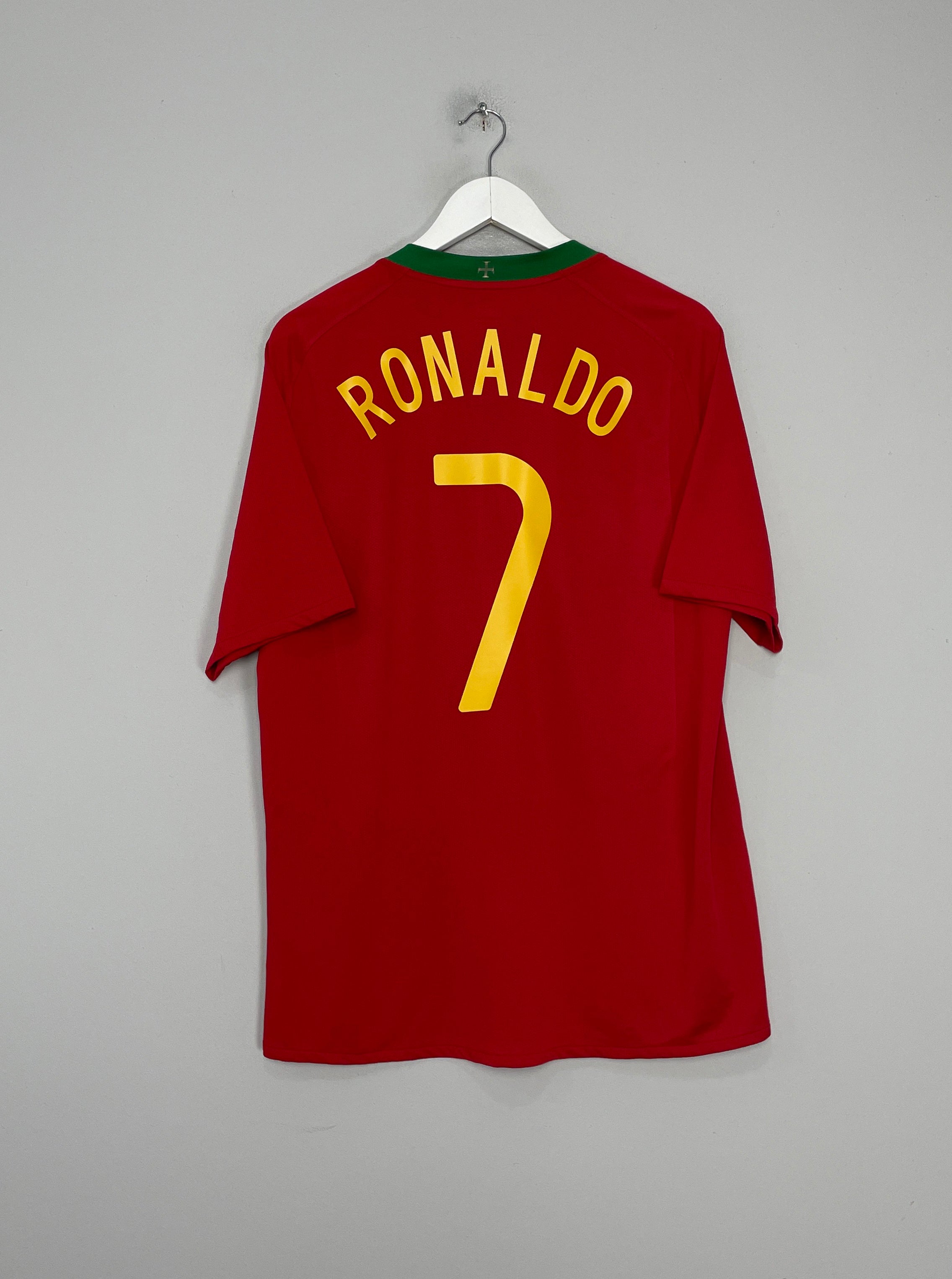 2008/10 PORTUGAL RONALDO #7 HOME SHIRT (L) NIKE