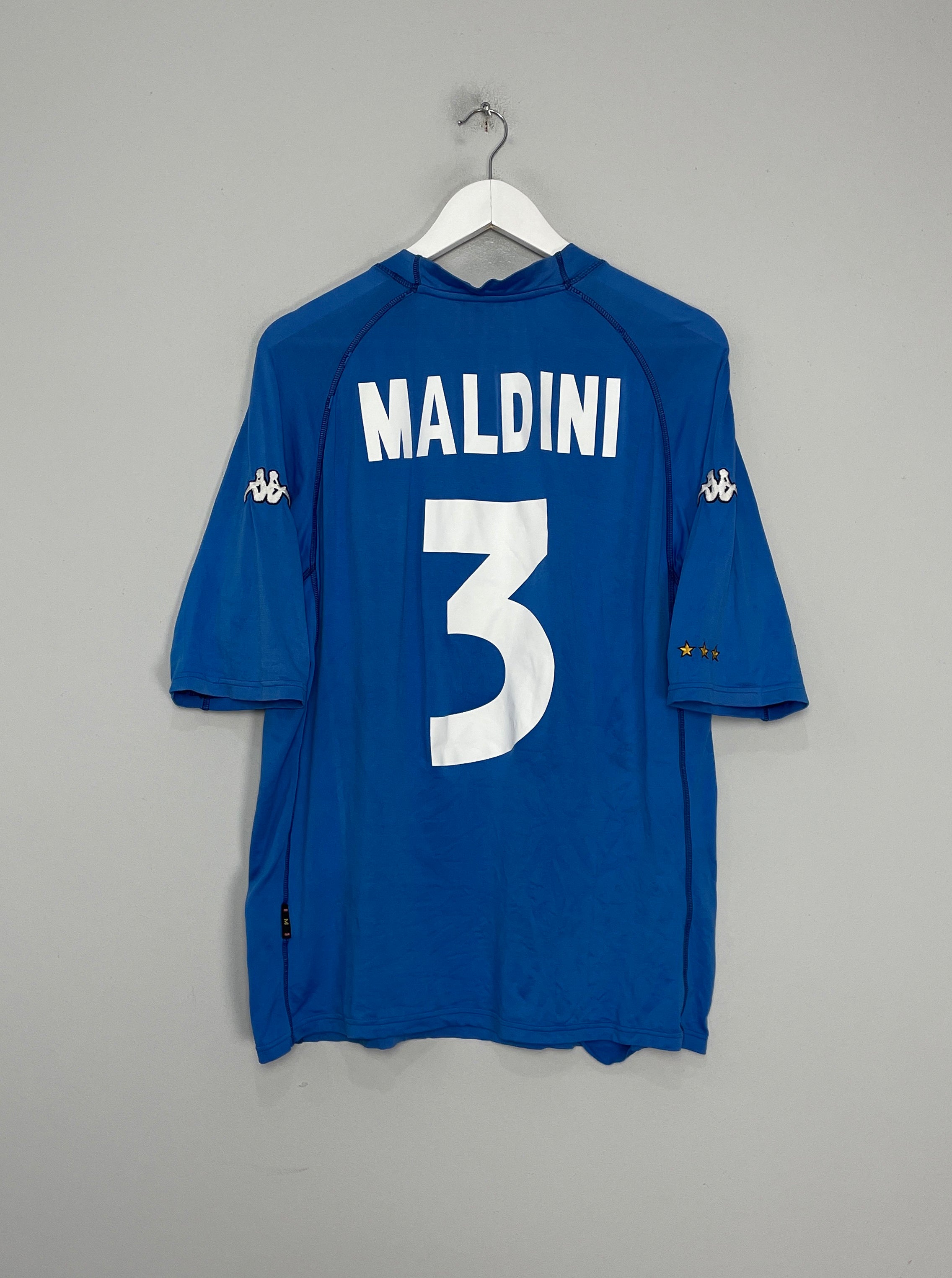 2000/01 ITALY MALDINI #3 HOME SHIRT (M) KAPPA