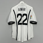 2000/01 VALENCIA AIMAR #22 HOME SHIRT (M) NIKE