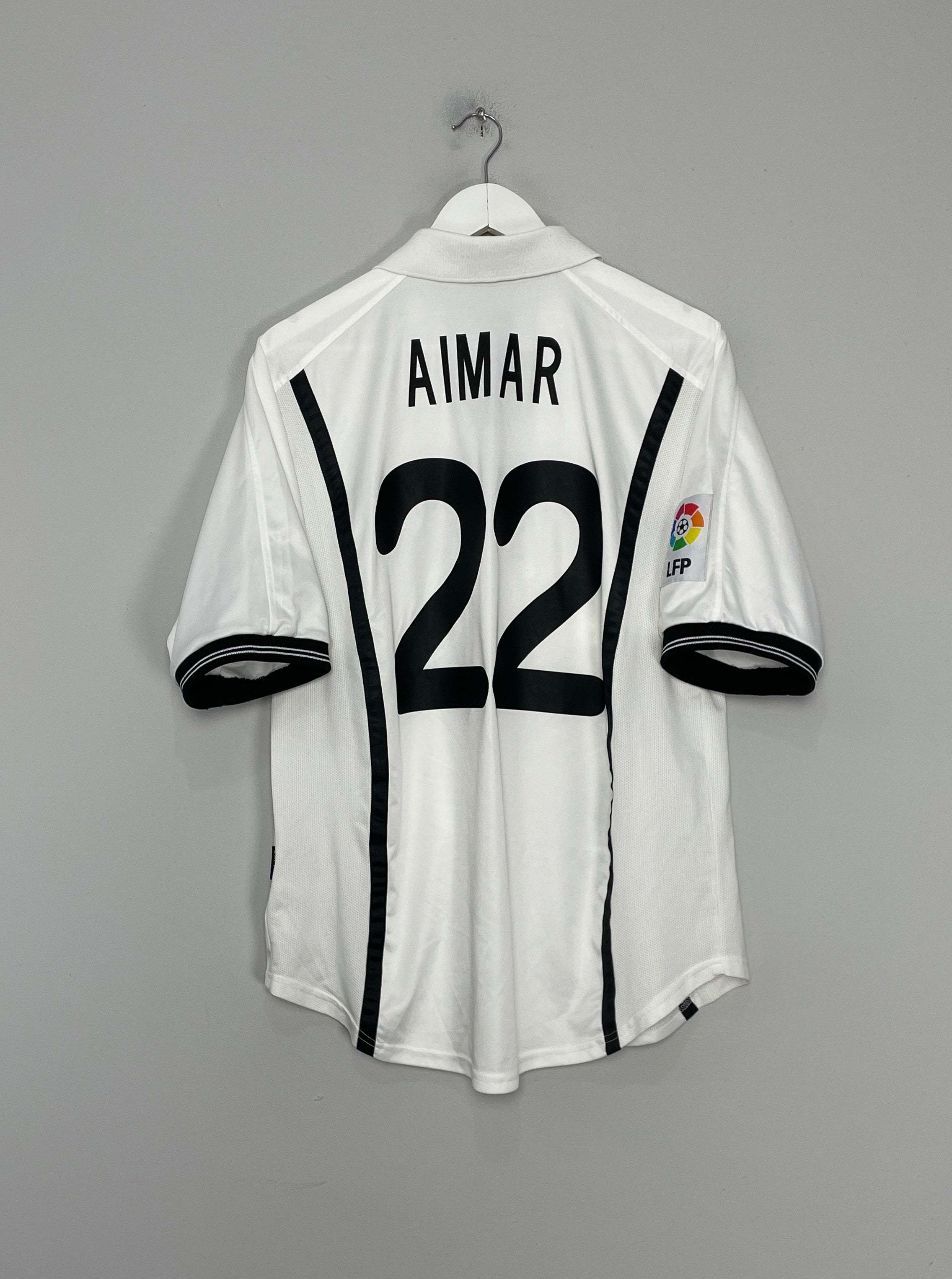 2000/01 VALENCIA AIMAR #22 HOME SHIRT (M) NIKE