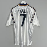 1998/00 REAL MADRID RAUL #7 HOME SHIRT (M) ADIDAS