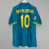 2007/09 BARCELONA RONALDINHO #10 AWAY SHIRT (XL) NIKE#