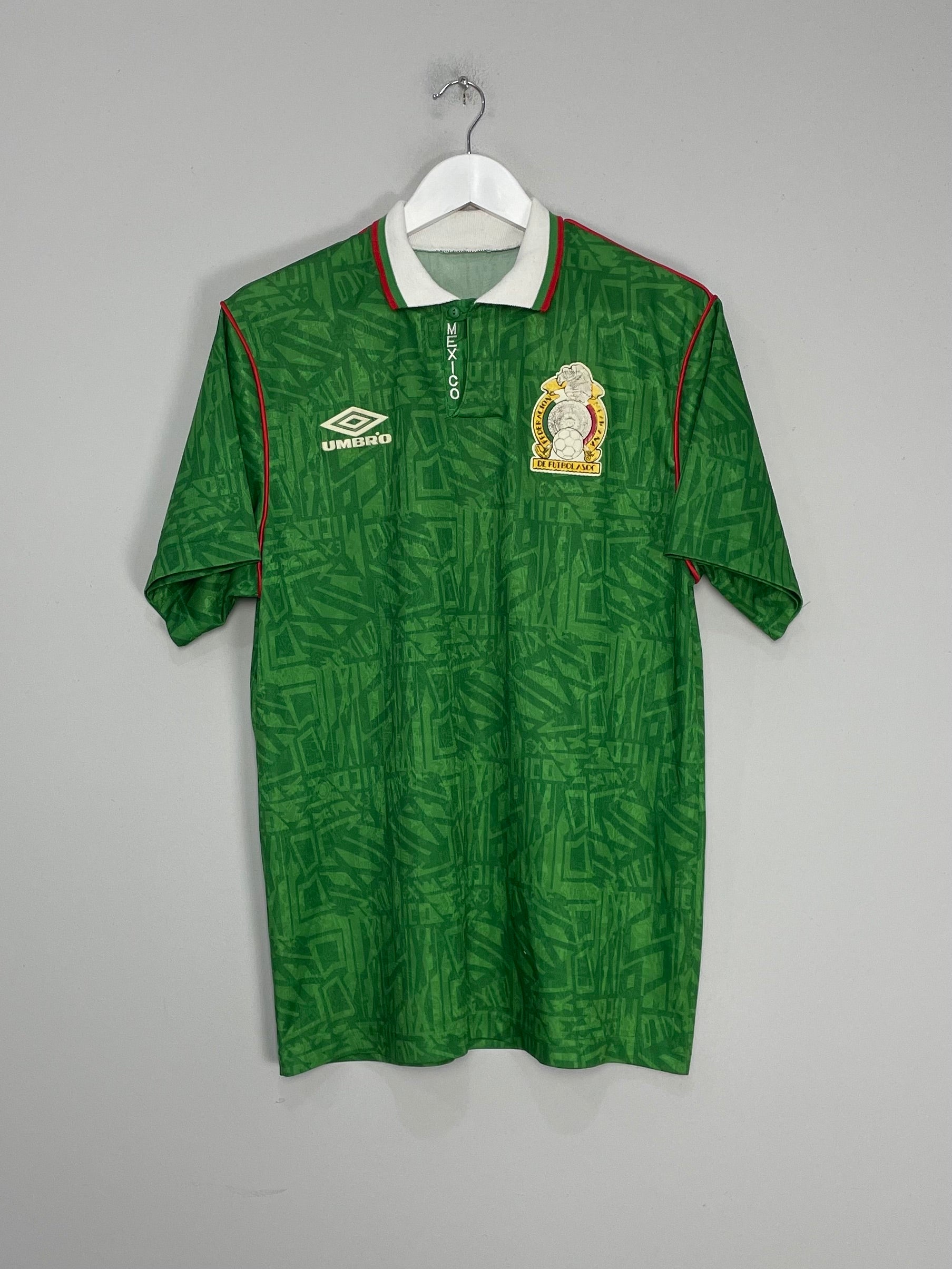 1994 MEXICO HOME SHIRT (M) UMBRO