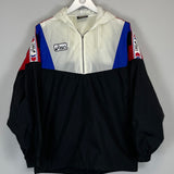 2000/01 ASICS 1/4 ZIP WINDBREAKER JACKET (M)