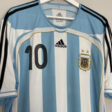 2006/08 ARGENTINA RIQUELME #10 HOME SHIRT (XL) ADIDAS