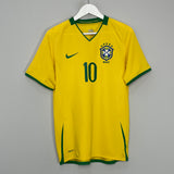 2008/09 BRAZIL RONALDINHO #10 HOME SHIRT (S) NIKE