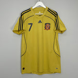 2008/10 SPAIN DAVID VILLA #7 AWAY SHIRT (XL) ADIDAS