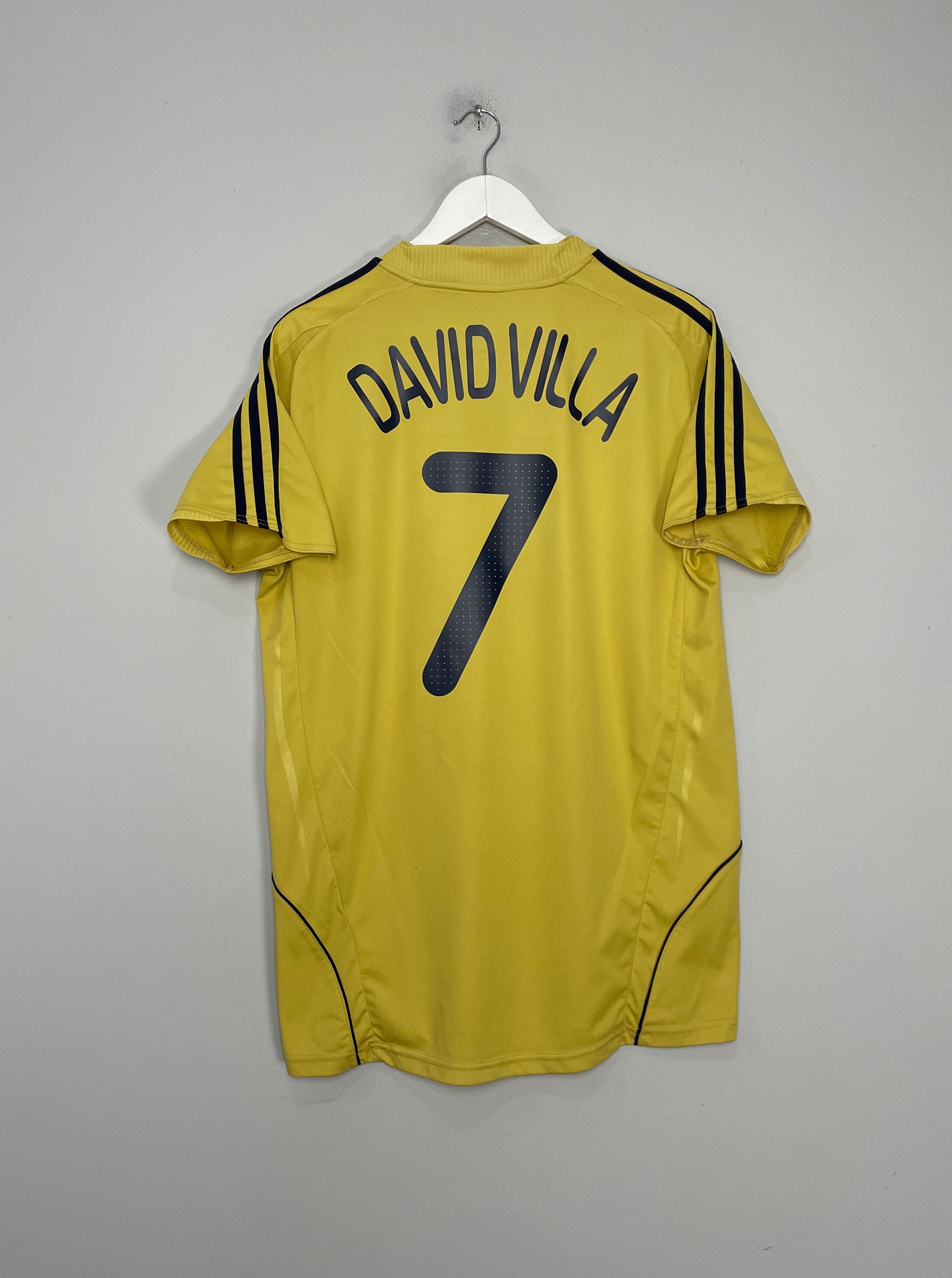 2008/10 SPAIN DAVID VILLA #7 AWAY SHIRT (XL) ADIDAS