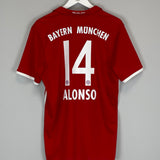 2016/17 BAYERN MUNICH ALONSO #14 HOME SHIRT (L) ADIDAS