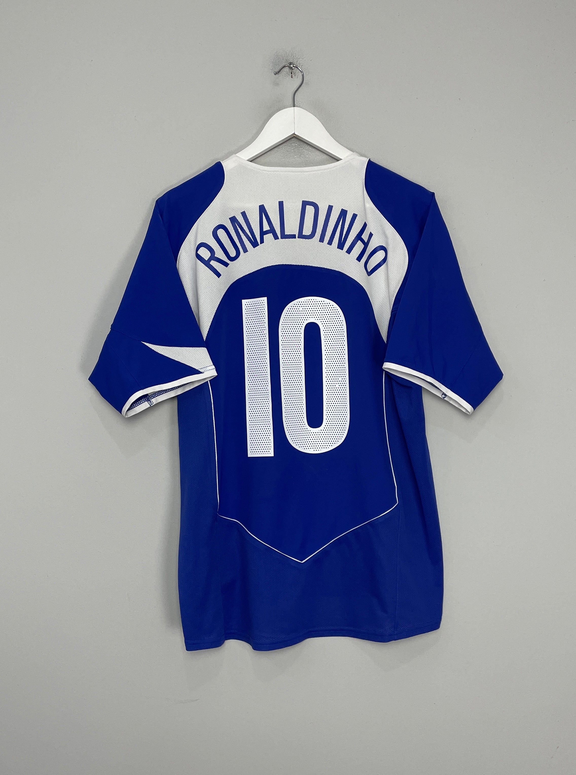 2004/06 BRAZIL RONALDINHO #10 AWAY SHIRT (L) NIKE