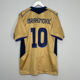 2004/05 SWEDEN IBRAHIMOVIC #10 *CENTENARY* AWAY SHIRT (XL) UMBRO