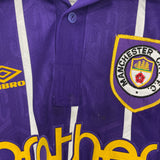 1992/94 MANCHESTER CITY AWAY SHIRT (XL) UMBRO