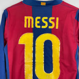 2007/08 BARCELONA MESSI #10 L/S HOME SHIRT (S) NIKE