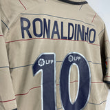 2003/04 BARCELONA RONALDINHO #10 AWAY SHIRT (M) NIKE