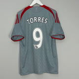 2008/10 LIVERPOOL TORRES #9 AWAY SHIRT (L) ADIDAS