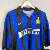 1998/99 INTER MILAN RONALDO #9 *BNWT* SIGNED HOME SHIRT (XL) NIKE