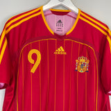 2006/08 SPAIN F.TORRES #9 HOME SHIRT (M) ADIDAS