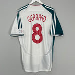 2006/07 LIVERPOOL GERRARD #8 AWAY SHIRT (L) ADIDAS