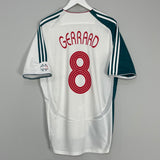 2006/07 LIVERPOOL GERRARD #8 AWAY SHIRT (L) ADIDAS