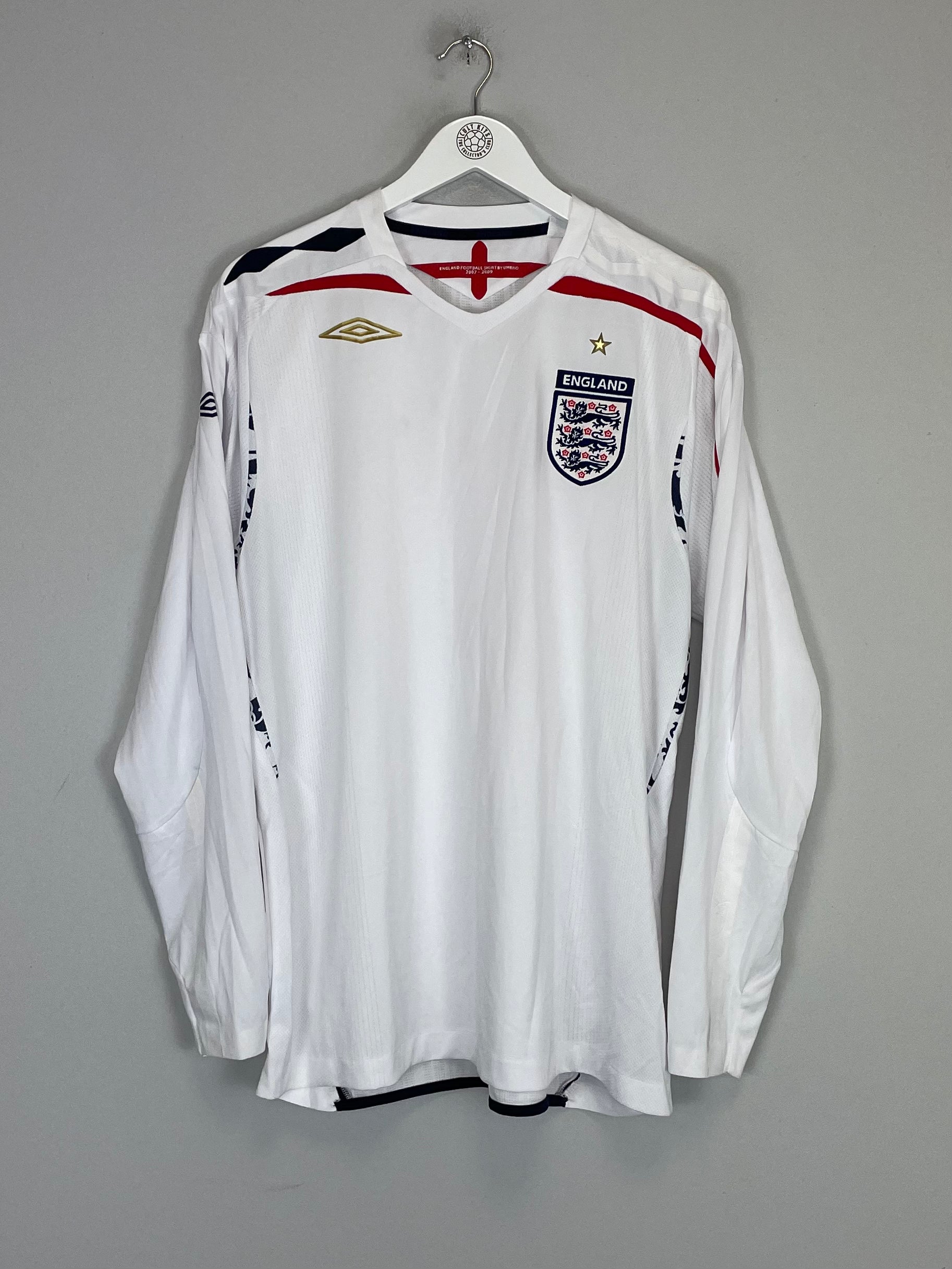 2007/09 ENGLAND #1 L/S HOME SHIRT (XL) UMBRO