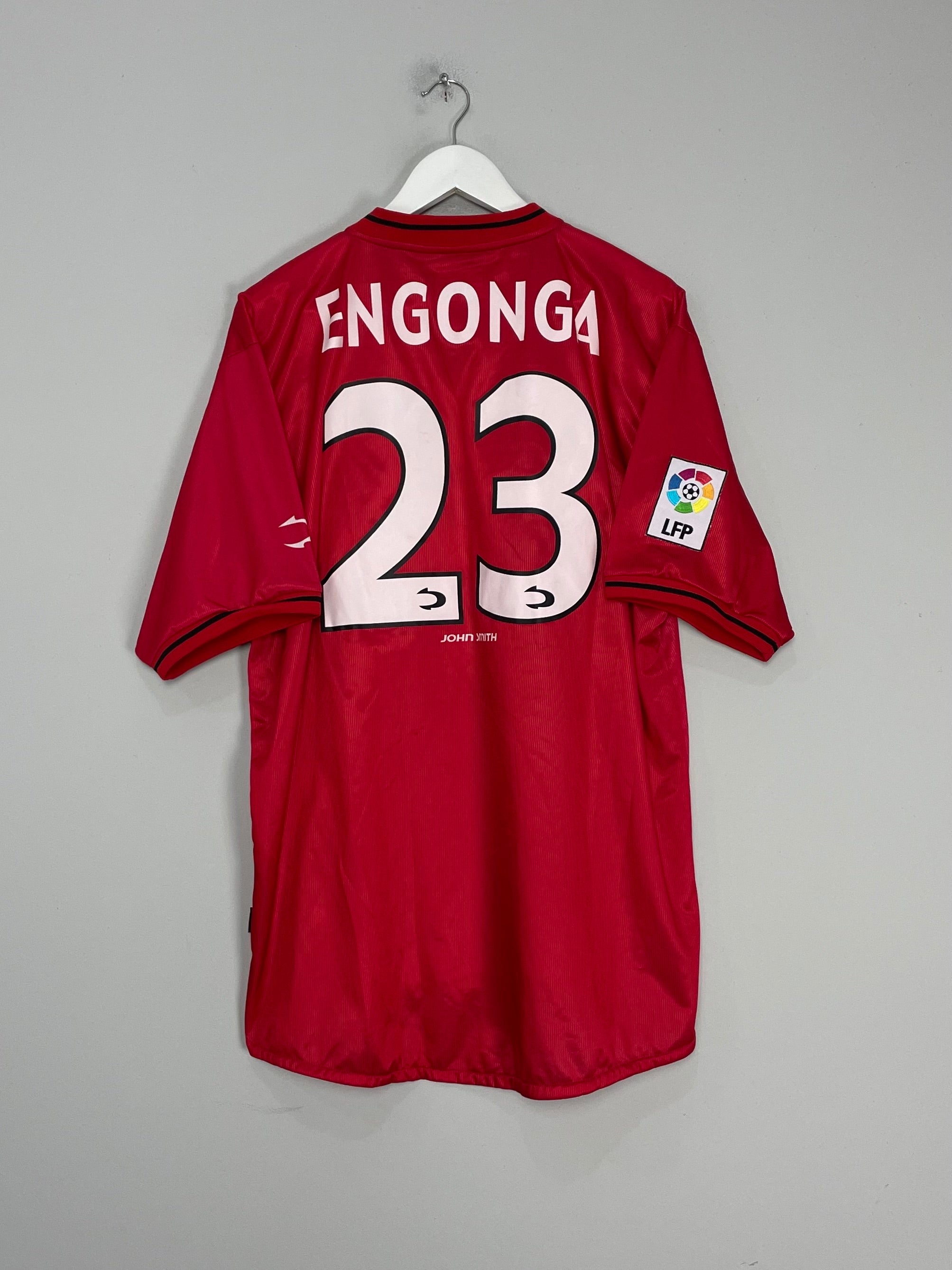 2000/01 REAL MALLORCA ENGONGA #23 *SIGNED* HOME SHIRT (XXL) JOHN SMITH