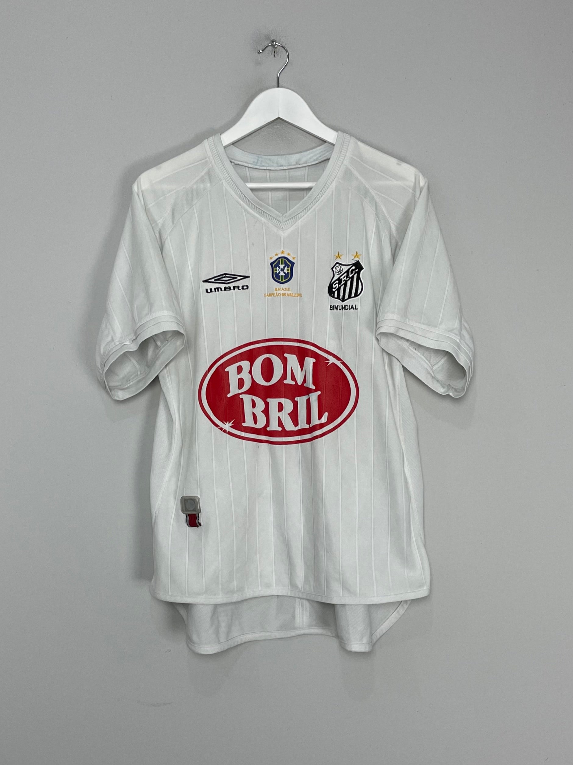 2003 SANTOS #7 HOME SHIRT (L) UMBRO