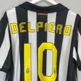 2010/11 JUVENTUS DEL PIERO #10 C/L HOME SHIRT (L) NIKE