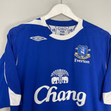 2007/08 EVERTON HIBBERT #2 HOME SHIRT (L) UMBRO