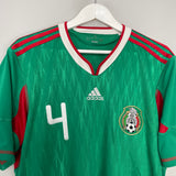 2009/11 MEXICO MARQUEZ #4 HOME SHIRT (L) ADIDAS