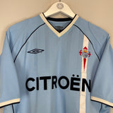 2001/03 CELTA VIGO MOSTOVOI #10 HOME SHIRT (L) UMBRO