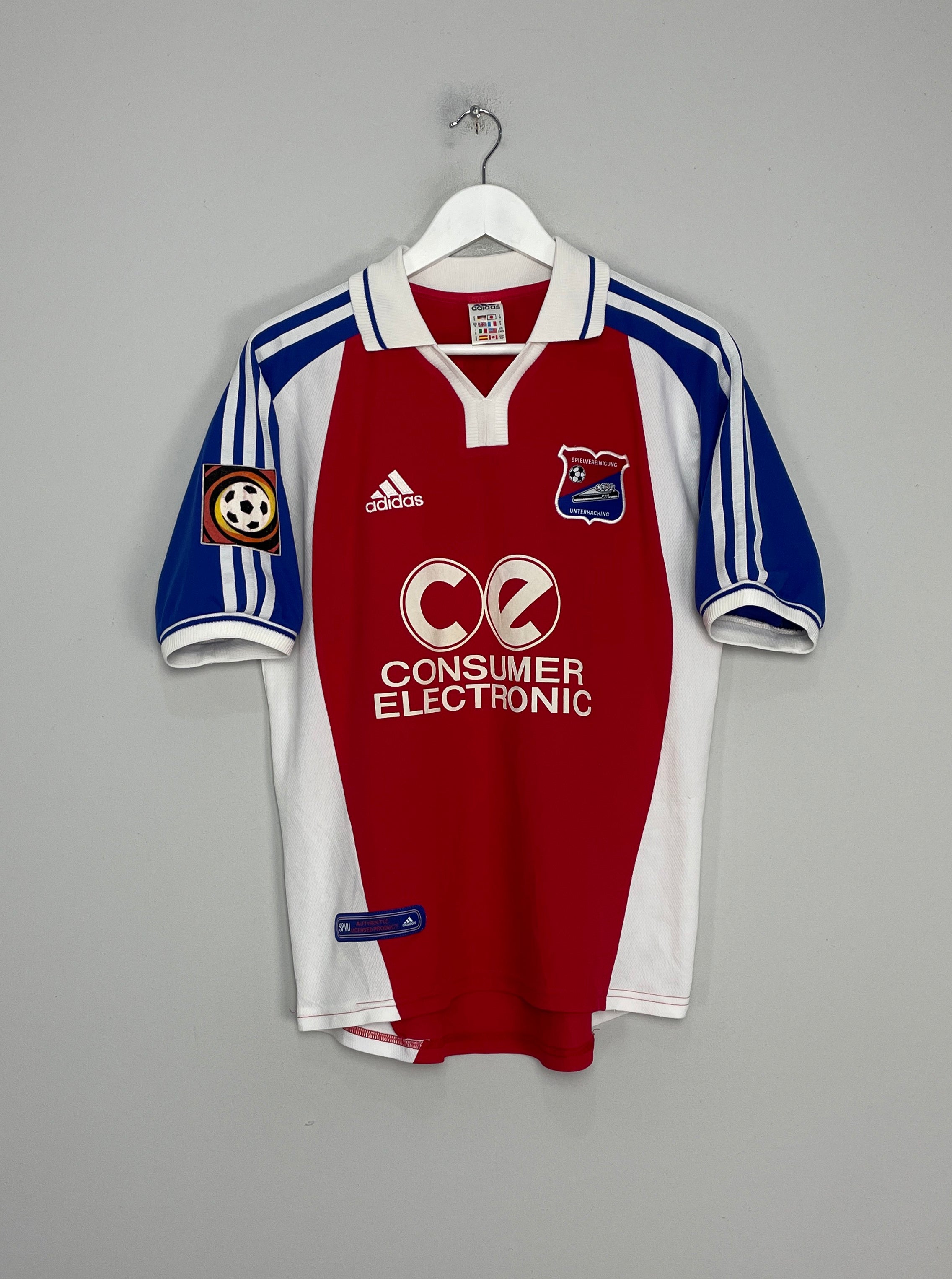 2000/02 UNTERHACHING HOME SHIRT (S) ADIDAS