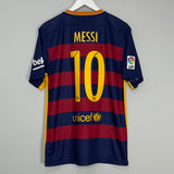 2015/16 BARCELONA MESSI #10 HOME SHIRT (L) NIKE