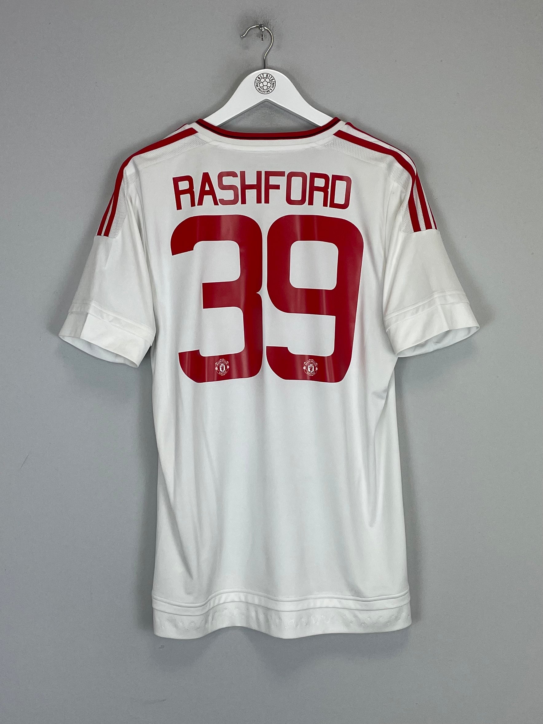 2015/16 MANCHESTER UNITED RASHFORD #39 AWAY SHIRT (M) ADIDAS