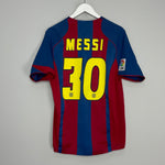 2004/05 BARCELONA MESSI #30 HOME SHIRT (M) NIKE