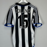 1999/00 NEWCASTLE SOLANO #15 HOME SHIRT (L) ADIDAS