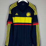 2015/16 COLOMBIA JAMES #10 L/S AWAY SHIRT (XL) ADIDAS