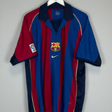 2001/02 BARCELONA TSUBASA #28 HOME SHIRT (XL) NIKE