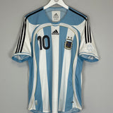 2006/07 ARGENTINA RIQUELME #10 HOME SHIRT (M) ADIDAS