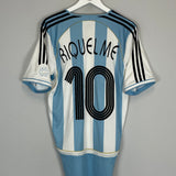 2006/07 ARGENTINA RIQUELME #10 HOME SHIRT (M) ADIDAS