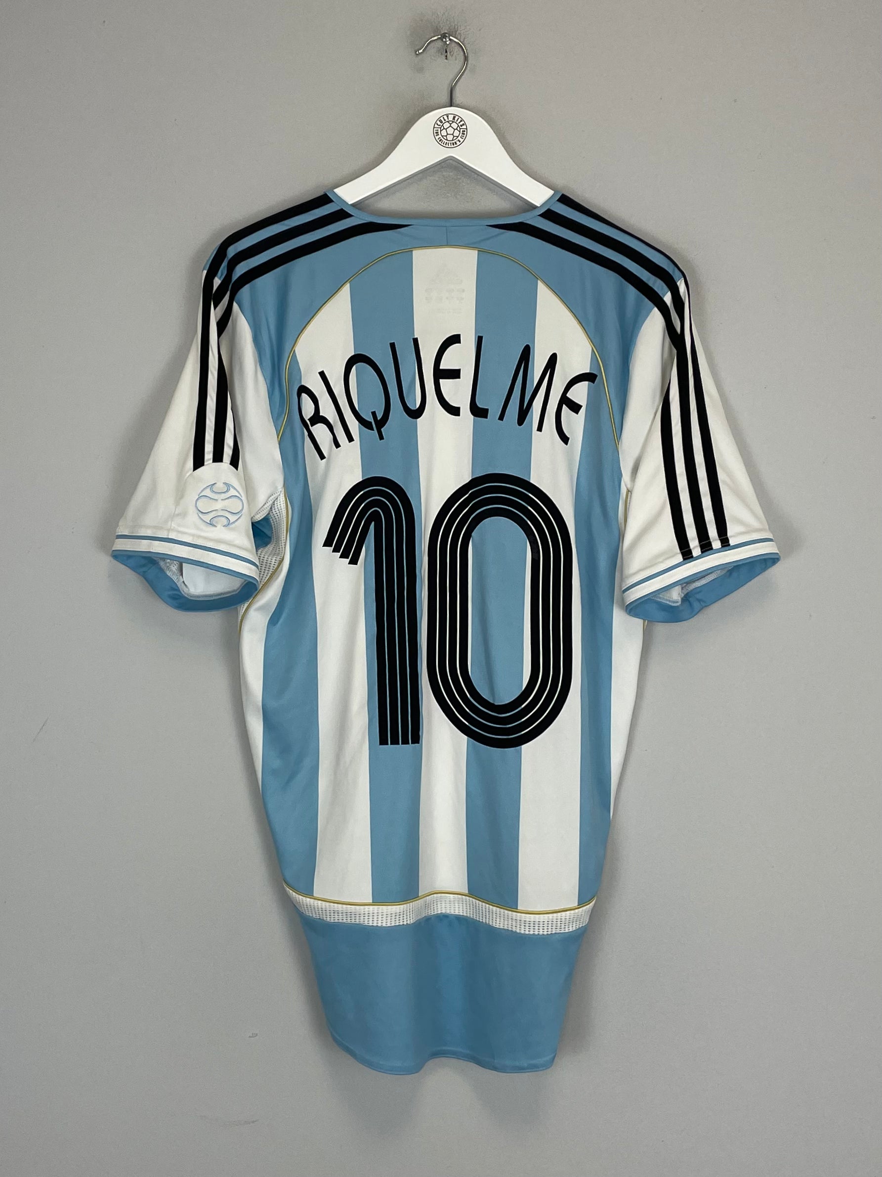 2006/07 ARGENTINA RIQUELME #10 HOME SHIRT (M) ADIDAS