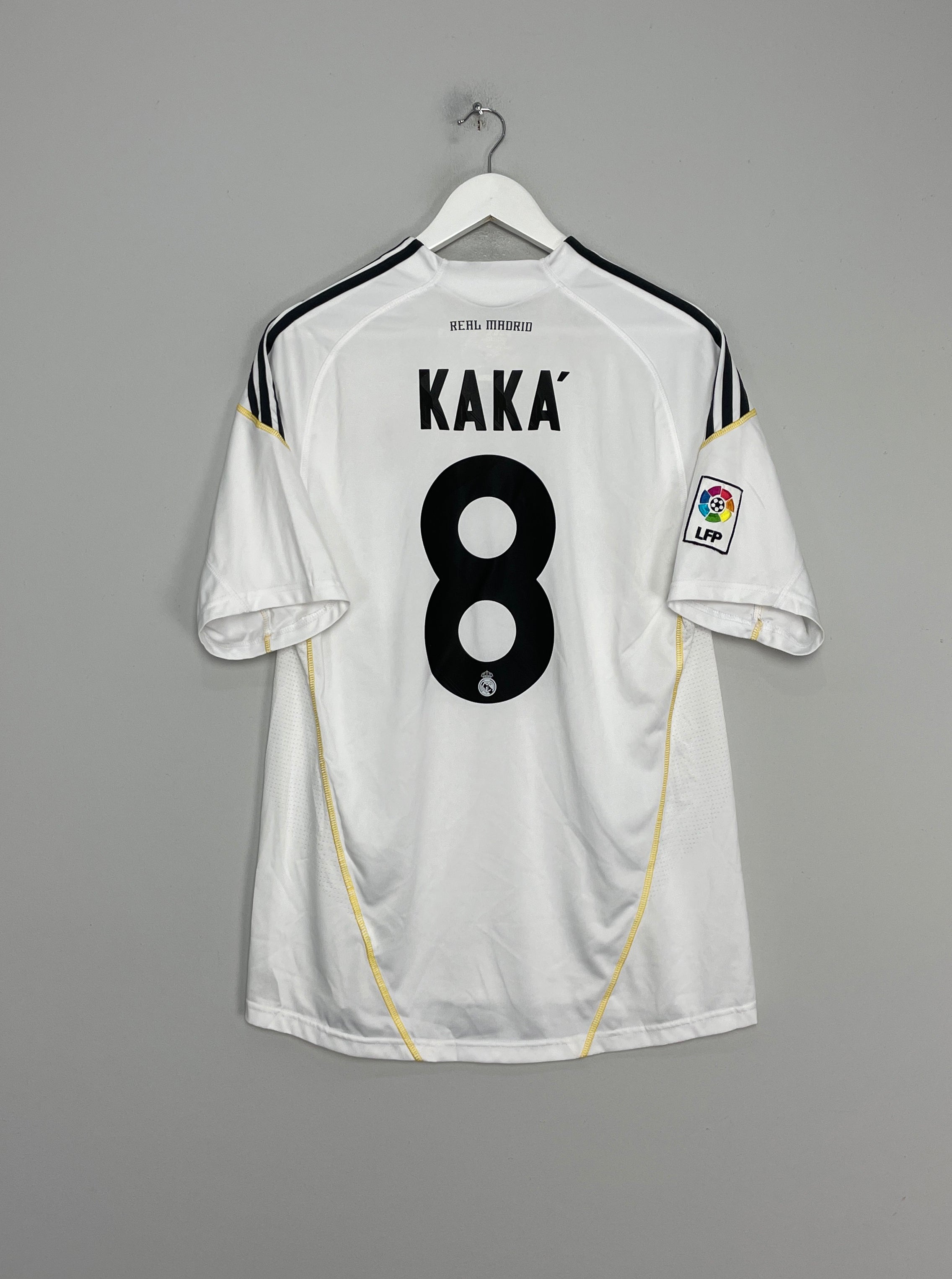 2009/10 REAL MADRID KAKA #8 HOME SHIRT (L) ADIDAS