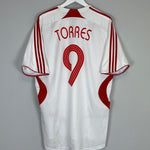 2007/08 LIVERPOOL TORRES #9 AWAY SHIRT (XL) ADIDAS