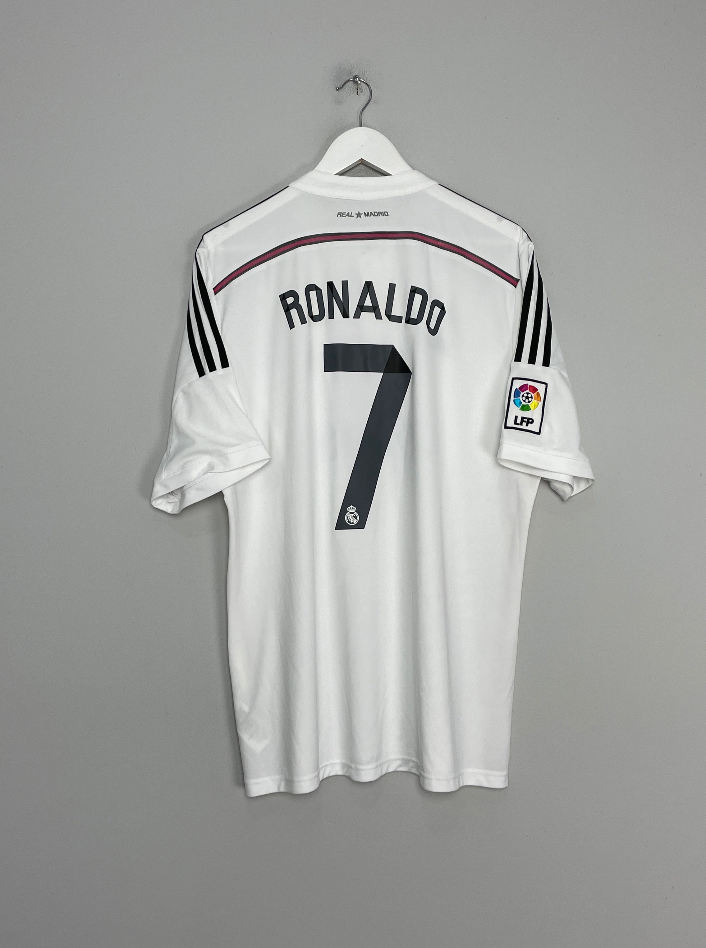 2014/15 REAL MADRID RONALDO #7 HOME SHIRT (XL) ADIDAS