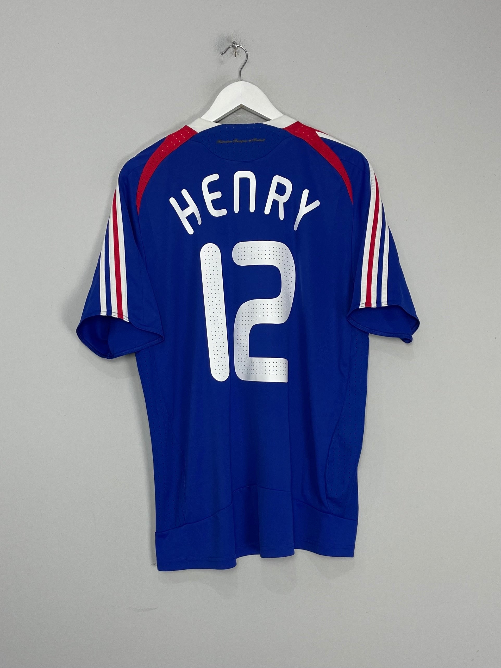 2007/08 FRANCE HENRY #12 HOME SHIRT (L) ADIDAS